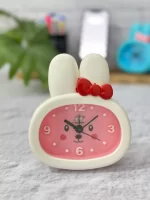 ساعت رومیزی زنگ دار کودکانه مدل خرگوشی