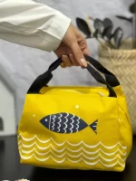کیف غذا برزنتی مدل ماهی کمک به نگهداری دمای غذا