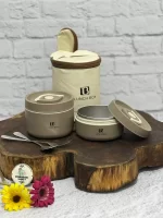 ظرف غدا دوقلو به همراه کیف و ست قاشق چنگال